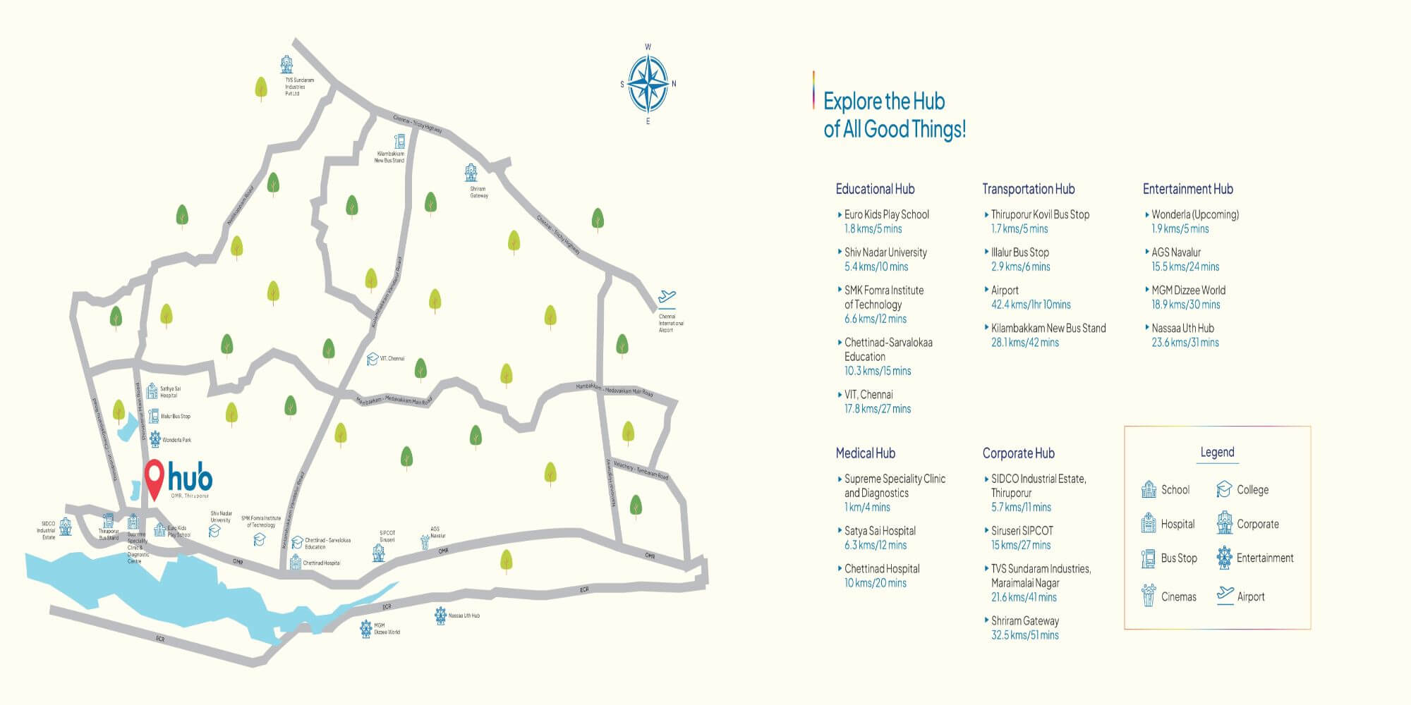 DivyaSree Hub6 Chennai Location Map DivyaSree Hub6 Chennai Location Map