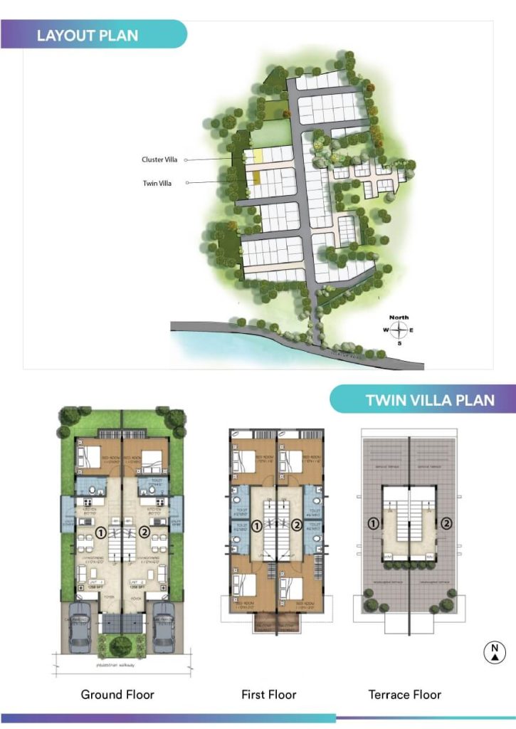DivyaSree Hub6 Villa Floor Plan